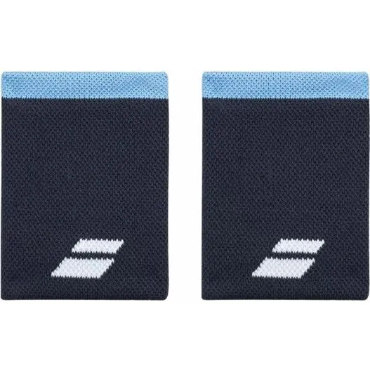 Babolat Logo Jumbo Wristbands (2-pak, Heritage Blue)