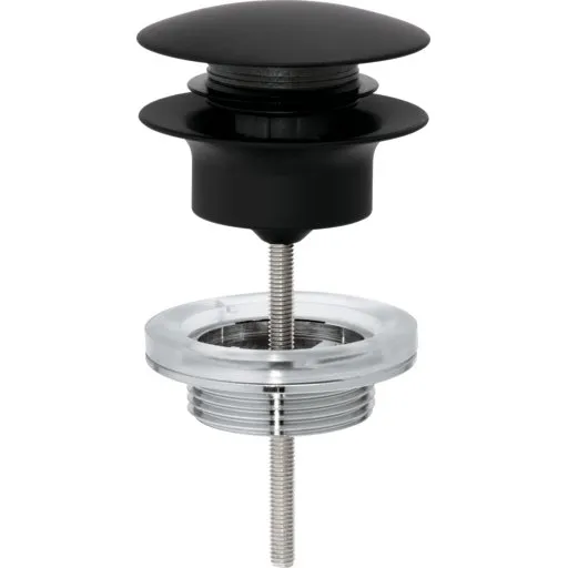 Grohe bundventil, push-open, sort