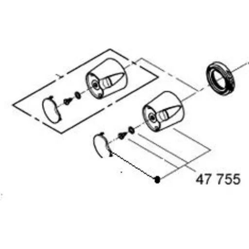 GROHE Temperaturgreb Compact til termostatarmatur