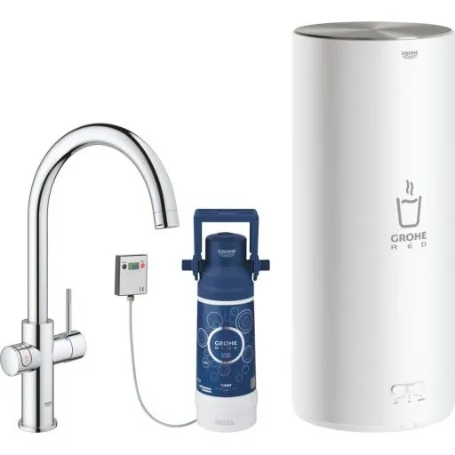 Grohe Red Duo L køkkenarmatur med kogende vand, krom