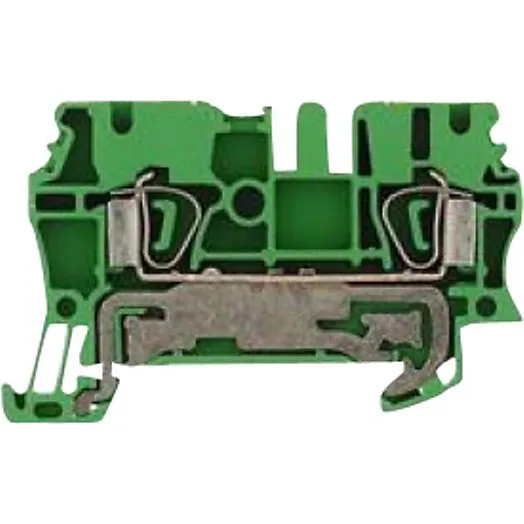 Jordklemme ZPE 2,5 - Gennemgangsklemme PE 2,5mm² Grøn