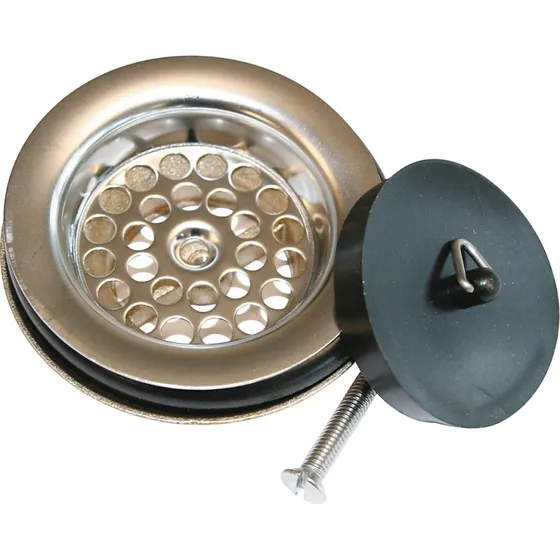 Viega Bundventil til køkkenvask 1 1/2'' x 80 mm