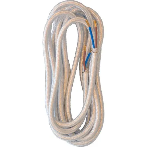 E-Line stofledning, 5 meter, hvid