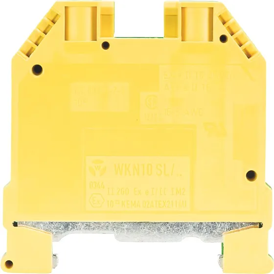 Wieland Jordklemme 10mm² WKN10SL/U/V0 Gul/Grøn