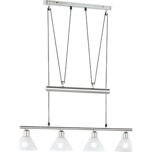 Trio Lighting Stamina Langbordspendel, 80 cm, Børstet Stål