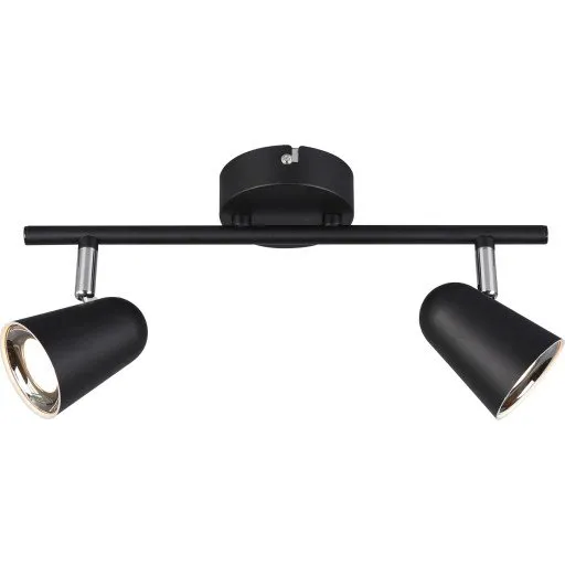 Trio Lighting Toulouse Spotlampe, 2 spots, Sort