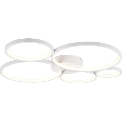 Trio Lighting Rondo loftlampe, hvid, 59 cm
