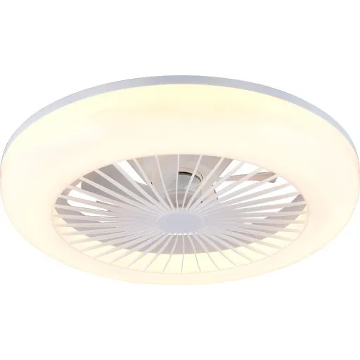 Trio Lighting Mora loftventilator med LED-lys og fjernbetjening
