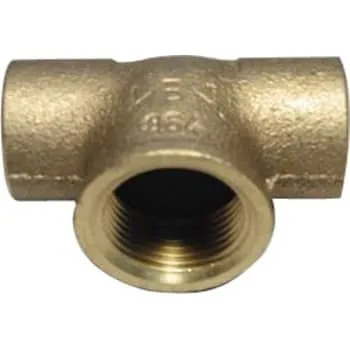 22 x 3/4" x 22 mm Loddetee i messing