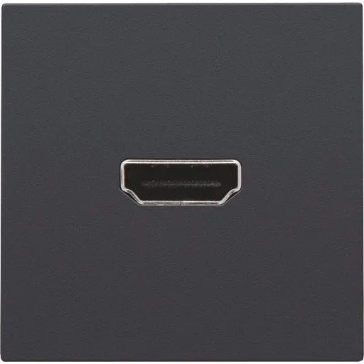 Niko HDMI udtag med terminaler for ledningsmontering, antrasit