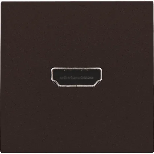 Niko HDMI udtag connector til stikmontering, brun