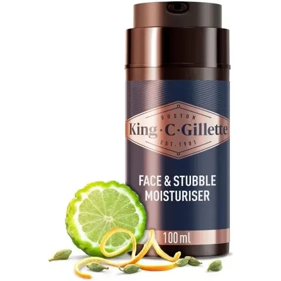 King C. Gillette Face & Stubble Moisturizer 100 ml