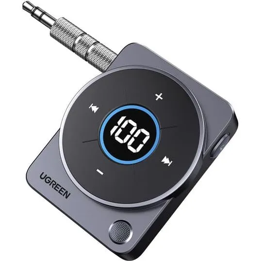UGREEN Bluetooth 5.4 Biladapter med AUX og Håndfri