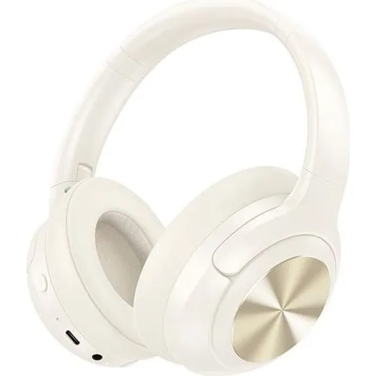 Hoco W54 Over-Ear Bluetooth Hovedtelefoner med ANC - Mælkehvid