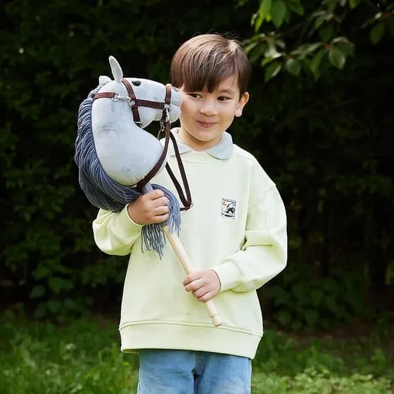 THH HOPPIHORSE Hobby Horse A4 Grå