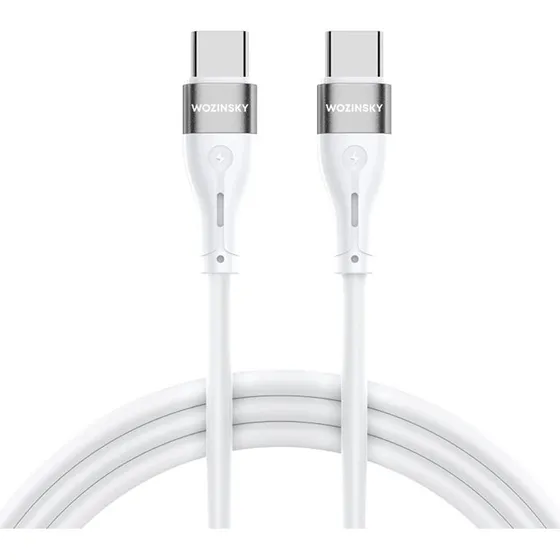 Wozinsky USB-C til USB-C Kabel PD 65W 2m - Hvid