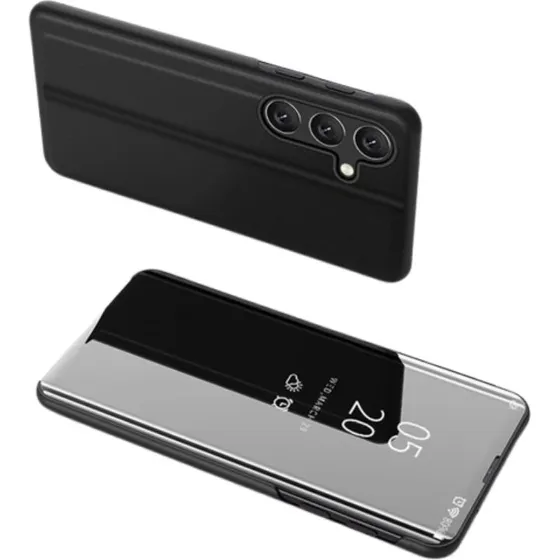 Hurtel Clear View Etui til Samsung Galaxy S25 Plus - Sort