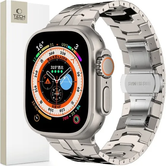 Tech-Protect Rustfrit Stål Armbånd til Apple Watch (42-49 mm)