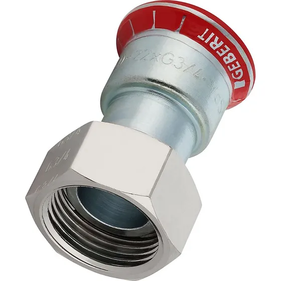 Geberit Mapress FZ overgang med omløber 22 mm x 3/4"