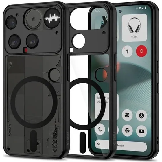 Tech-Protect MagMat MagSafe Cover til Nothing Phone 3 - Sort/Transparent