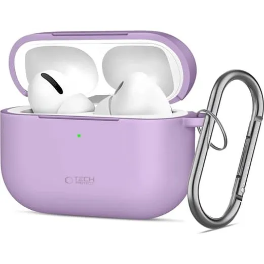 Tech-Protect Apple AirPods Pro 3 Cover med Silikone Krog - Lavendel