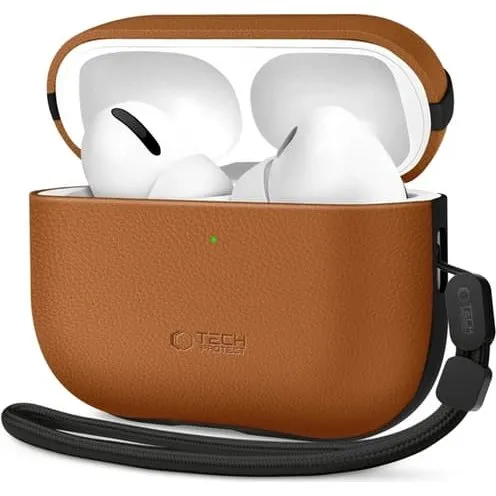 Tech-Protect Apple AirPods Pro 3 Etui Natural Fit - Brun