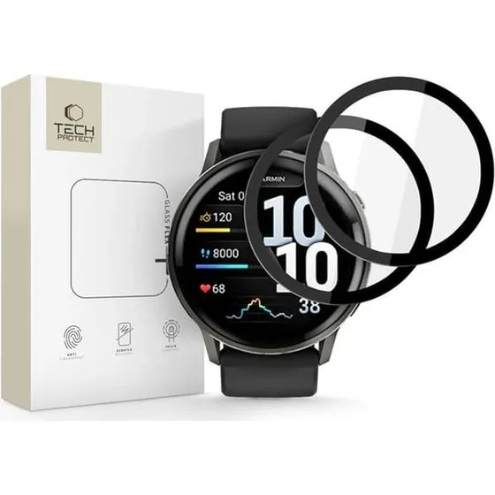 Tech-Protect Glass Flex+ Skærmbeskytter til Garmin Venu 4 (45 mm) - 2-pack