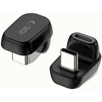 Tech-Protect USB-C Vinklet Adapter Ultraboost AA04 - Sort