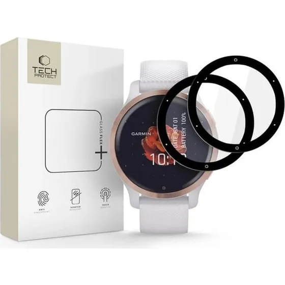 Tech-Protect Garmin Fenix Venu 3S Glass Flex+ Skærmbeskytter (2-pack)