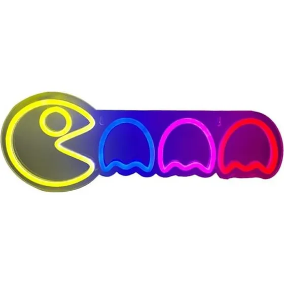Beline Neon Light Pac-Man og spøgelser