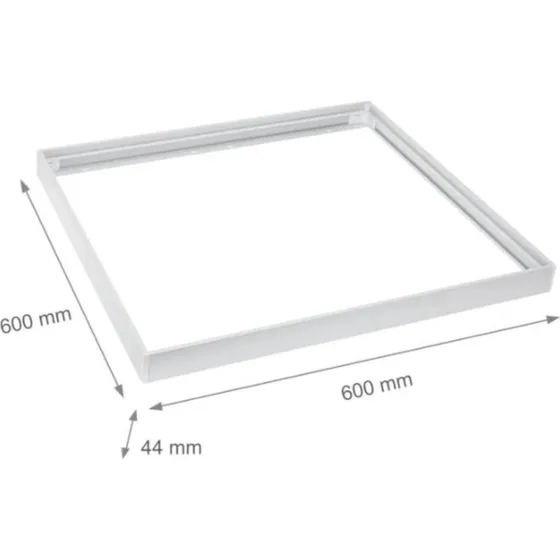 60x60 LED panelramme med hurtig samling og hvid kant