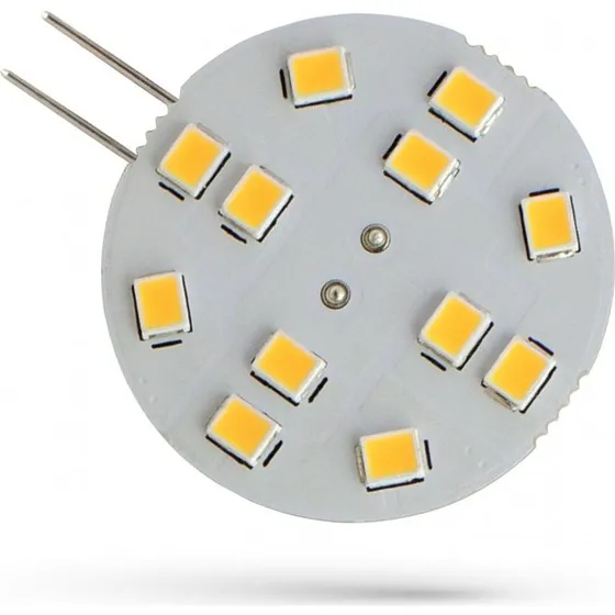 Spectrum G4 LED pære 2W 12V 30mm - Varm hvid