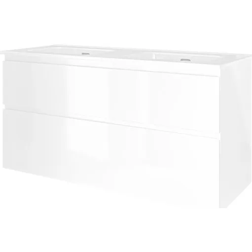 Sanibell Proline møbelpakke, 121x46 cm, hvid højglans