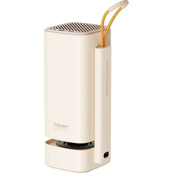 Yaber T1 Pro Projektor - 220 ANSI Lumens, Wi-Fi 6, Beige