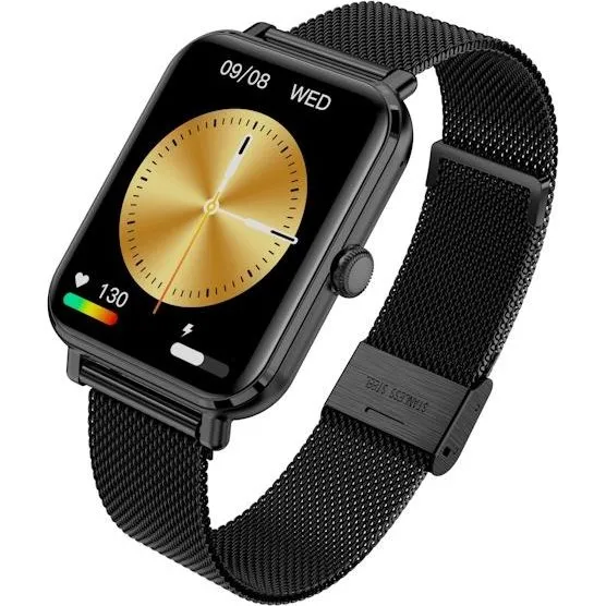 Garett GRC Classic Smartwatch - Sort Stål - 1,78" AMOLED