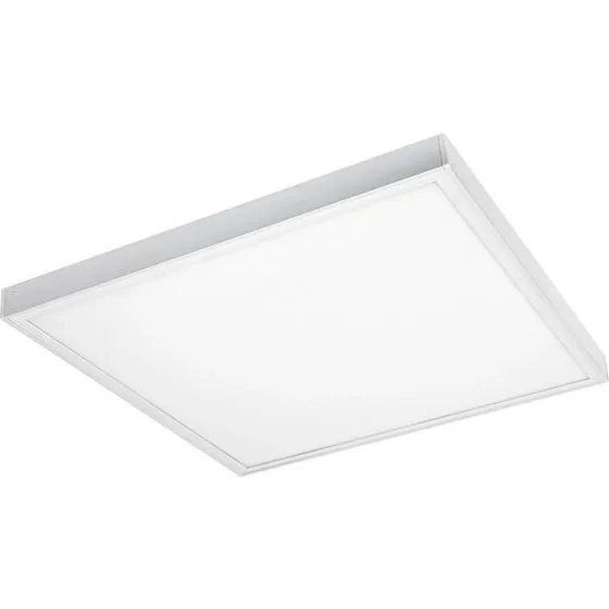 Høj ramme til 60x60 LED panel - Hvid aluminium, 70 mm dybde