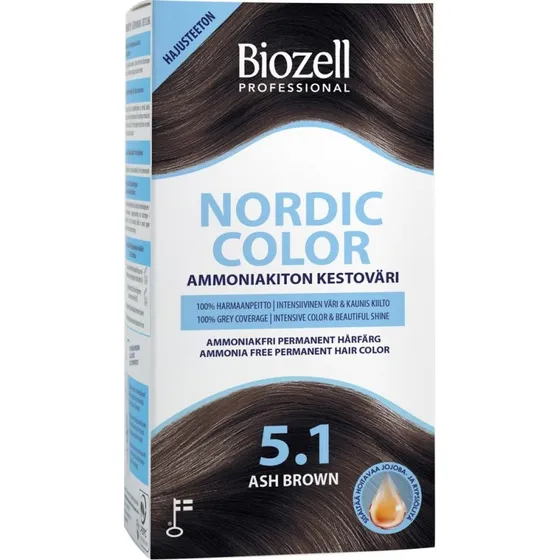 Biozell Professional Nordic Color 5.1 Ash Brown (120 ml)