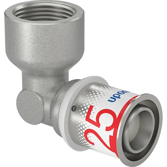 Uponor S-Press PLUS 90° vinkel med muffe 25 mm x 1''
