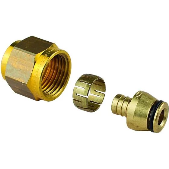Uponor FPL-X koblingssæt 16x2,0mm x 1/2'' forkromet messing