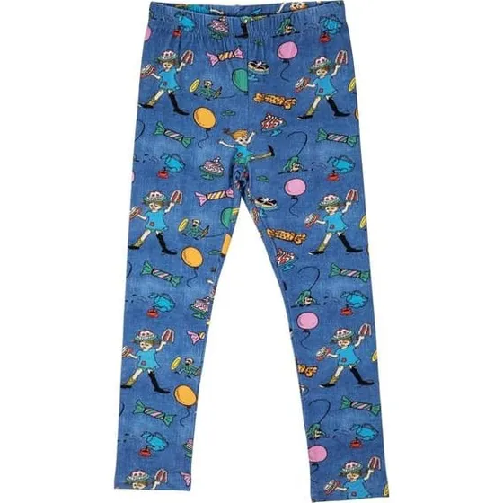 Martinex Pippi Langstrømpe Leggings Denim - Blå