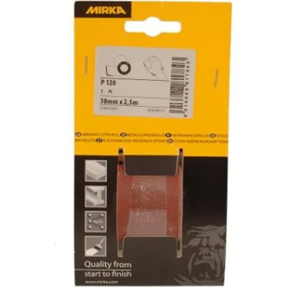 Mirka Alox metalsliberulle 38 mm x 2,5 m P120