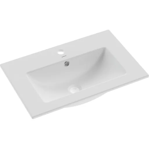 Kriss Stila håndvask, 61 cm, hvid porcelæn
