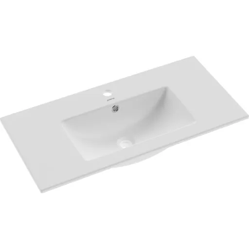 Kriss Stila håndvask, 81 cm, hvid porcelæn