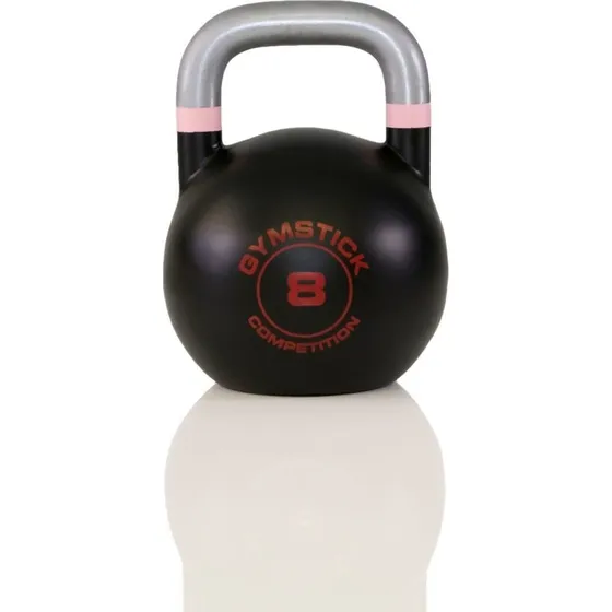Gymstick Competition Kettlebell - 8 kg, Lyserød
