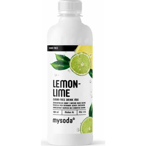 Mysoda Citron-Lime Sukkerfri 500ml (Giver 8L drik)