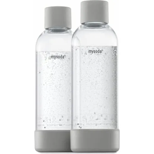 Mysoda PET-flaske 1L (2-pak), Grå