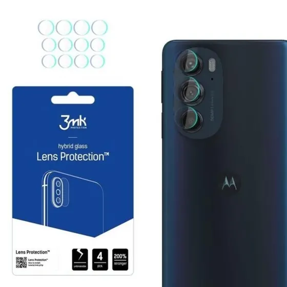 3MK Motorola Edge 30 Kameralinsedæksel - Hærdet Hybridglas