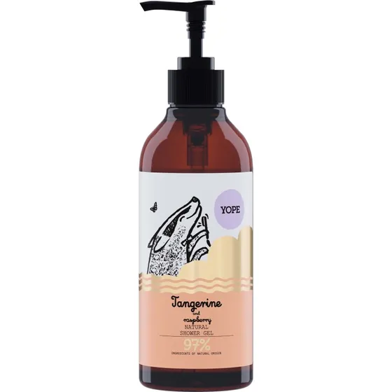 YOPE Botanical Shower Gel Tangerine & Raspberry 400 ml