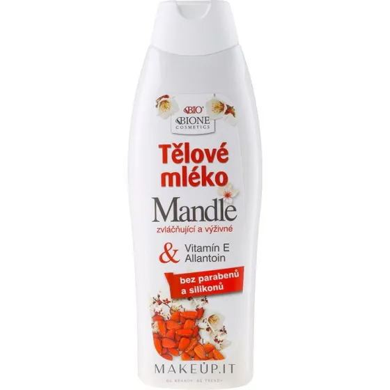 Bione Cosmetics Nærende Kropsmælk med Mandelolie, 500 ml