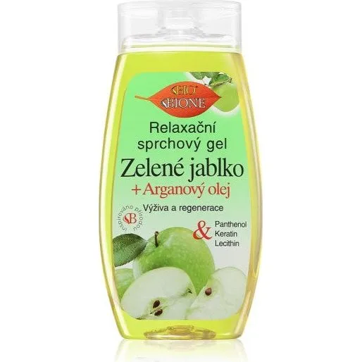 Bione Cosmetics Grønt æble + Arganolie Shower Gel 260 ml